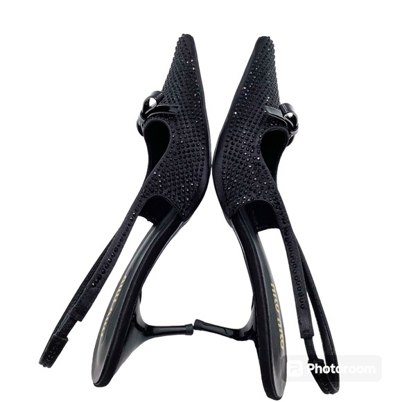 🆕{Miu Miu} Sling Back Beaded Heels - Picture 7 of 13